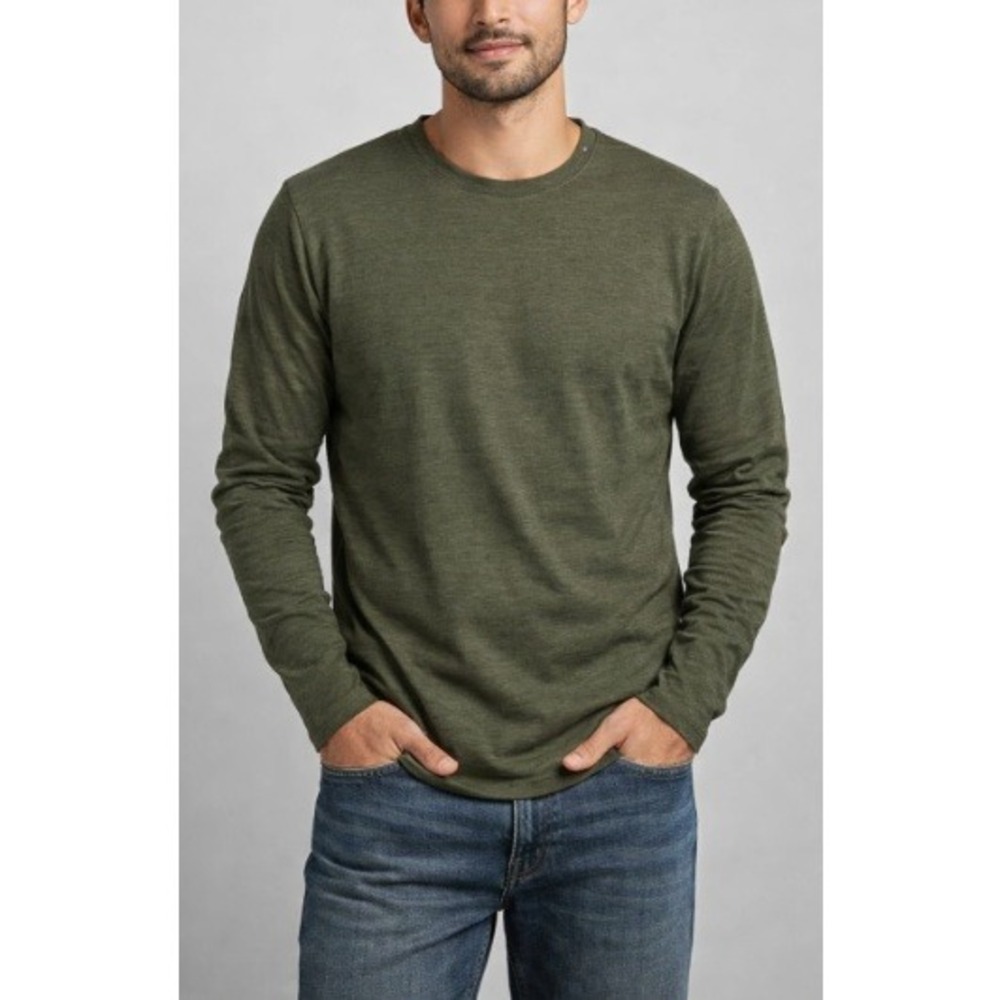 Smartwool Men's Winter Moss Heather Crew Base Layer Classic Thermal Size L NWT